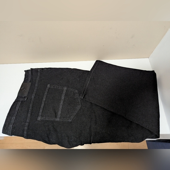 Point Zero GOLD Jeans W 56L 30 New with partial tags Black Denim - Picture 9 of 14